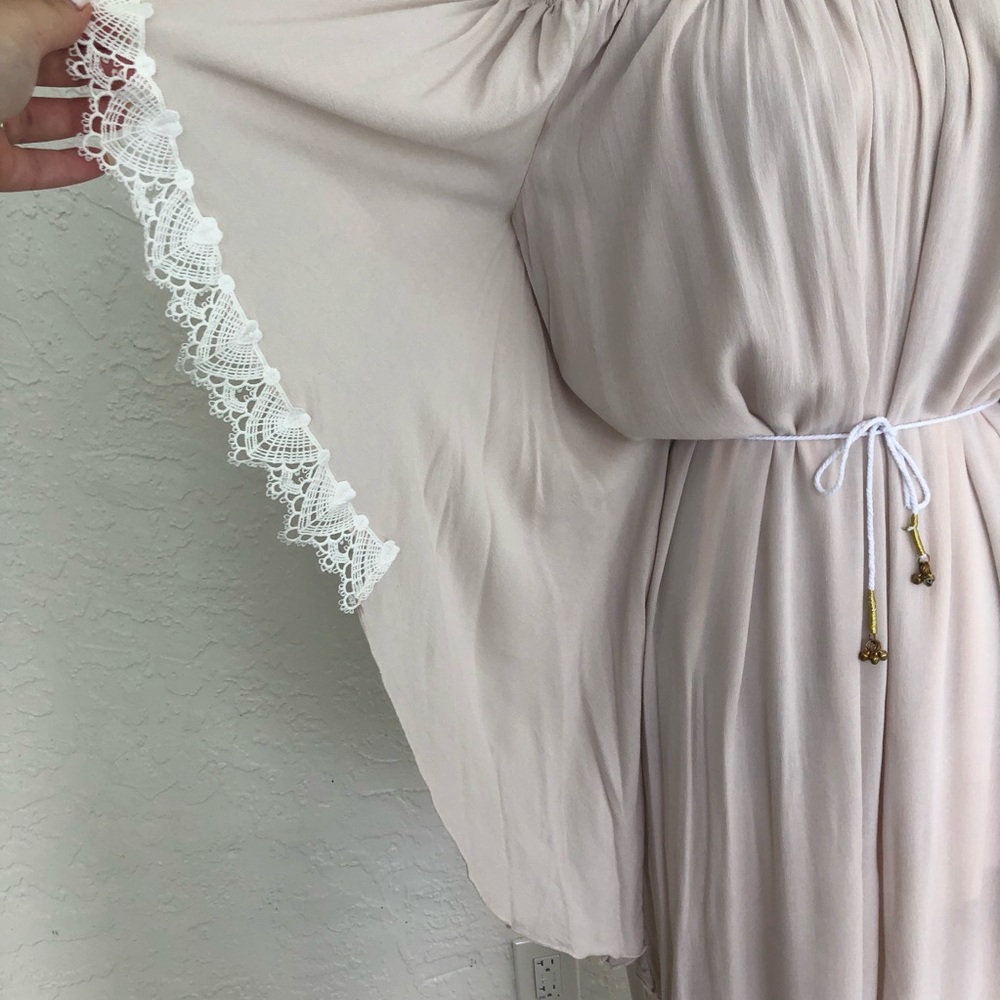 Santorini Boho Batwing Flutter Lace Jumpsuit Small - image 3